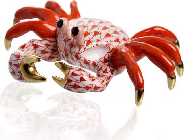 10611084 Herend Фигурка 3см "Краб" Фарфор 