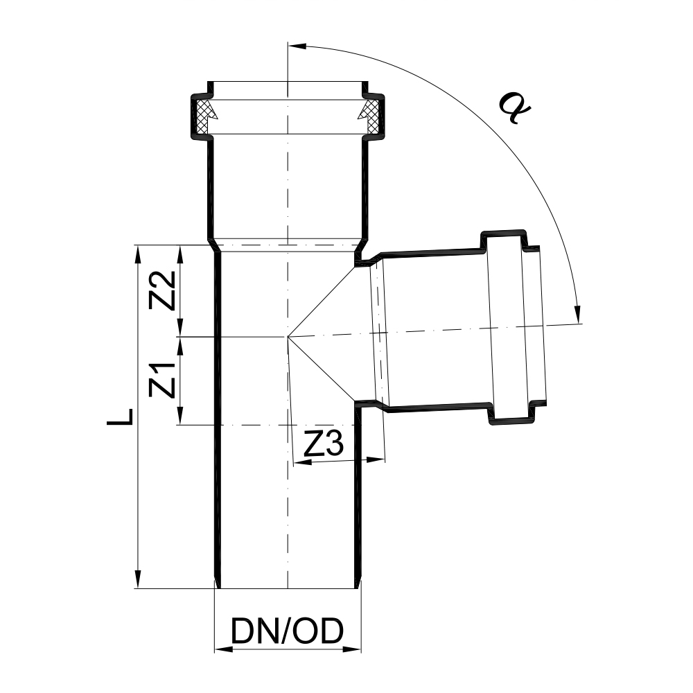 02223 Тройники Tece  - Вид №1