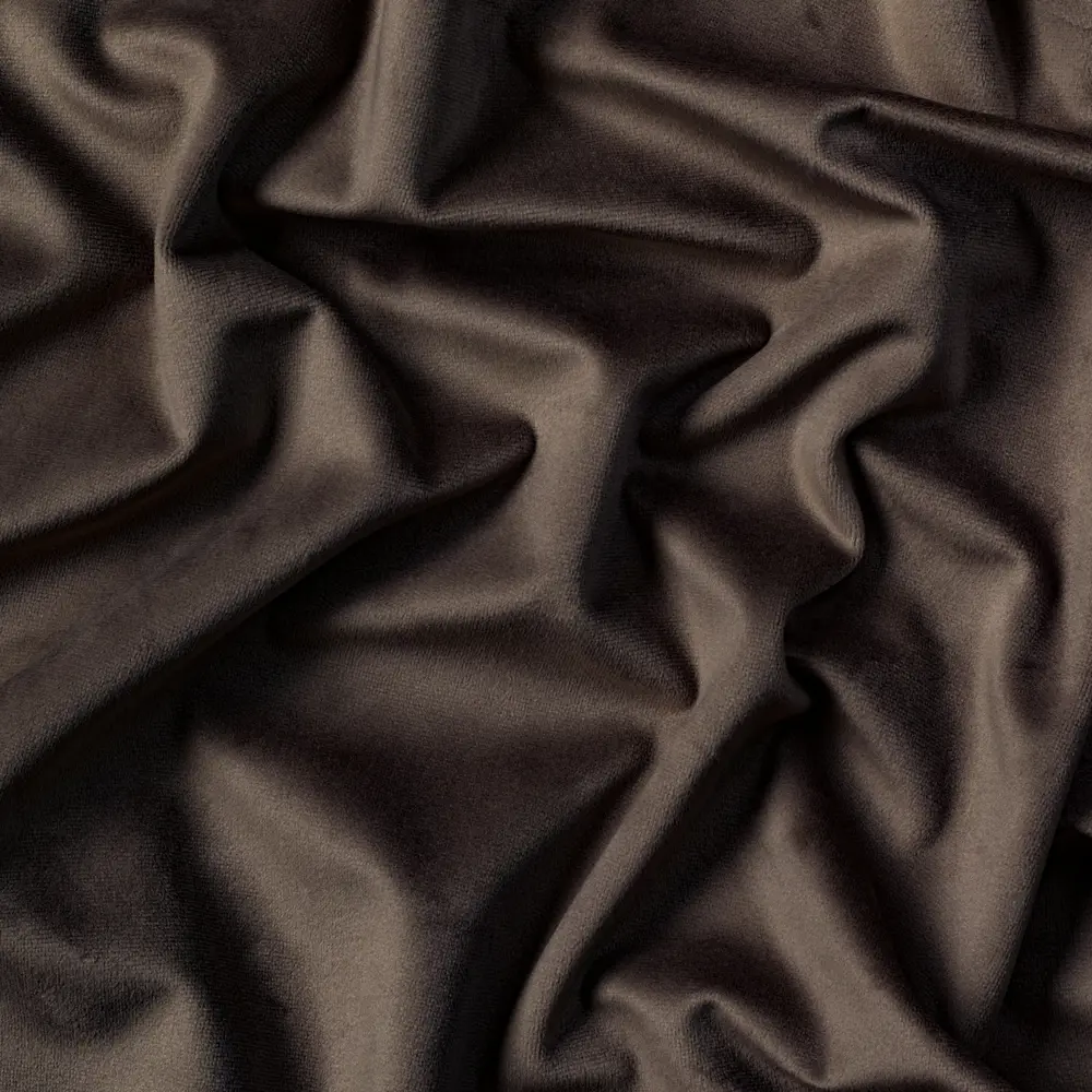 Ткань 1 м/п бархат 300 см цвет светло-серо-коричневый GARDEN STLM-2191725 - Вид №1