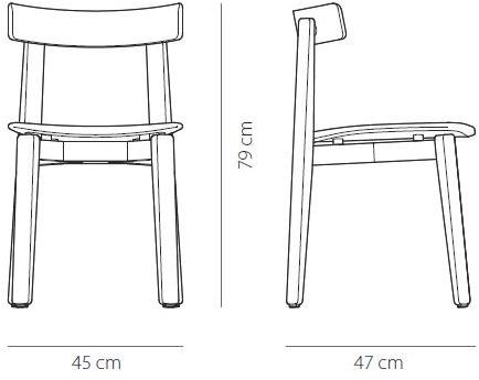 Gazzda Стул с открытой спинкой, обитый тканью Nora sun-id-1490014 - Вид №3