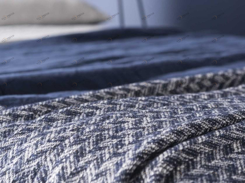 LA FABBRICA DEL LINO Плед с графическими мотивами Decor sun-id-1419637