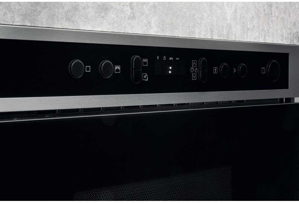 MN 513 IX HA 38,2 x 59,5 x 32 см, 22 л, 4 уровня мощности, технология multiwaves, dynamic defrost, гриль, дисплей, электронное управление, нержавеющая сталь Hotpoint-Ariston Santreyd  - Вид №6