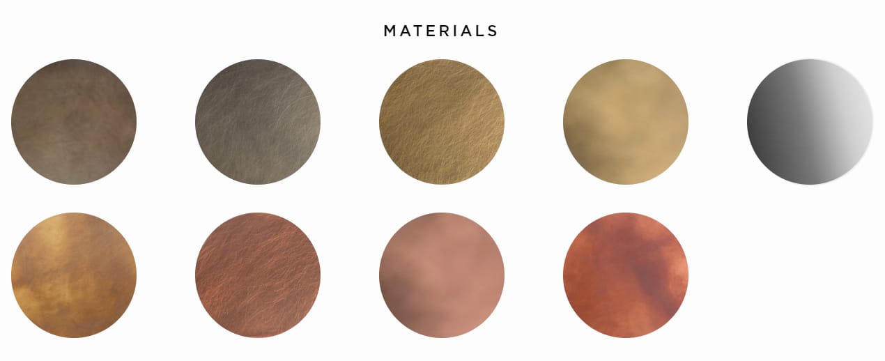 Металлическая круглая прикроватная тумбочка DE CASTELLI ARCH-00021307 - Вид №3