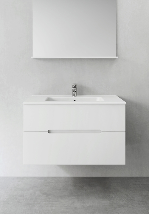 1390110 Шкаф Для Умывальника Sun White 900 Hafa  Белый 