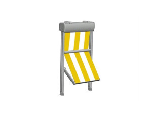 Навес с откидным верхом с боковыми направляющими