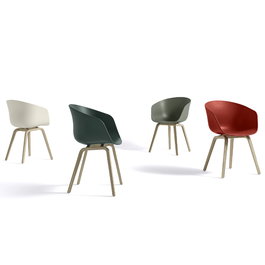 Стул AAC22 мягкий, светло-серый с белым Hay 222021130 - Вид №4