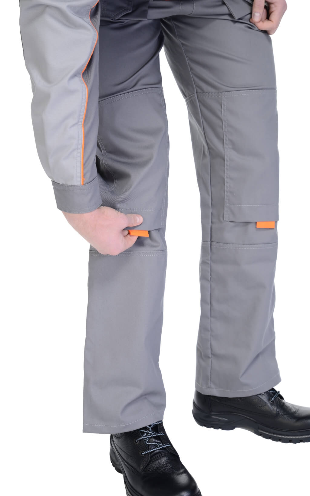 69428 Полукомбинезон "Профессионал-2" темно-серый со светло-серым  Летняя спецодежда  размер 44-46/158-164  - Вид №7