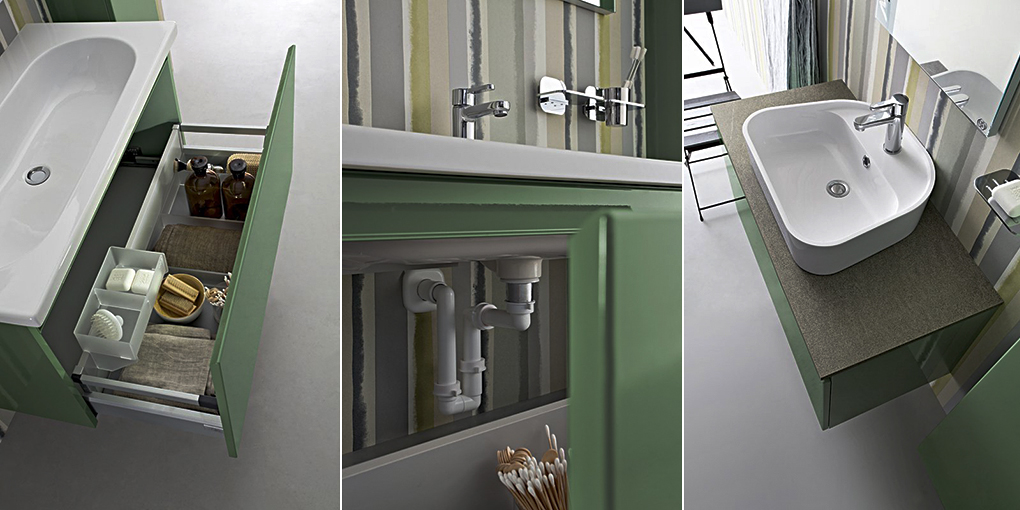 Комплект мебели для ванной комнаты Joy 88/89 Cerasa Joy JOY8889 - Вид №2