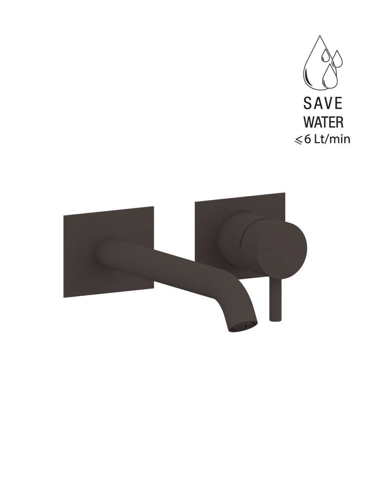 Настенный однорычажный смеситель для раковины с ограничителем расхода Rubinetterie Frattini Pepe XL ARCH-00098540 - Вид №45