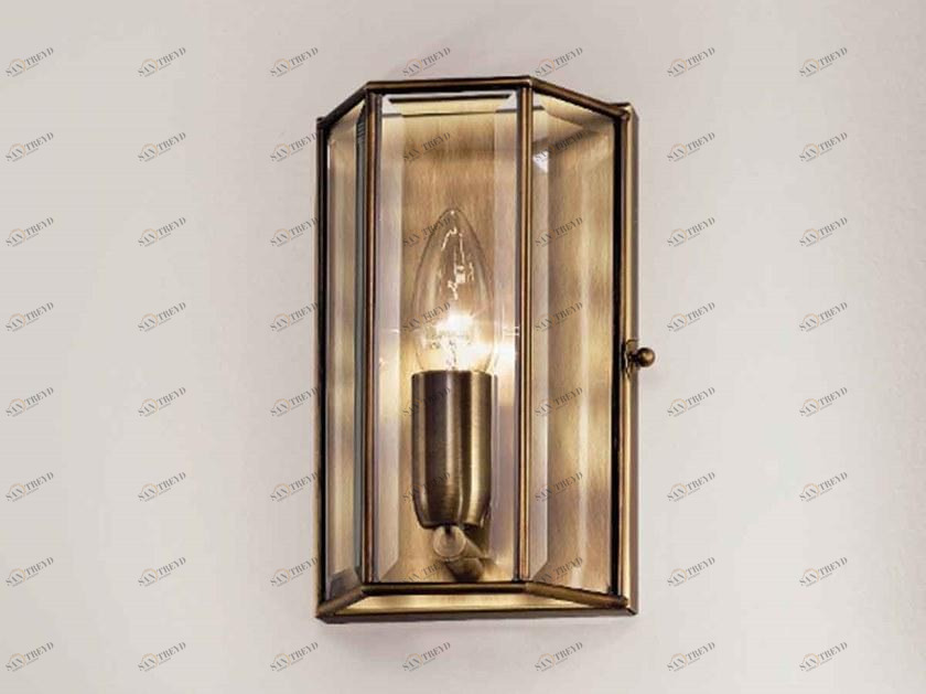 Il Fanale Настенный светильник из латуни и стекла Rilegato 411.00.80/413.00.80