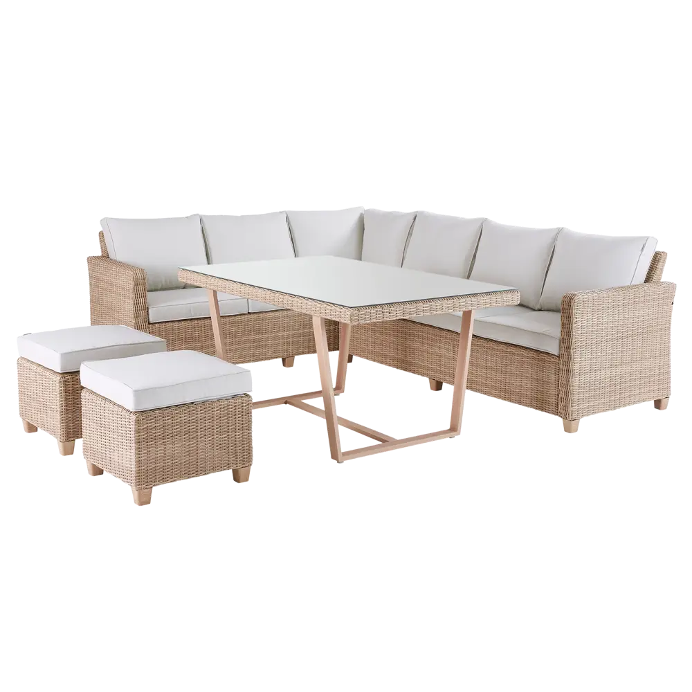 NATERIAL Medena - садовый комплект с диваном, столом и пуфами 87082127 STLM-1464576 - Вид №1