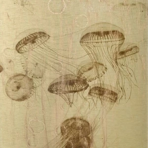 Арт-панель на холсте Alex Turco Underwater Golden Poison