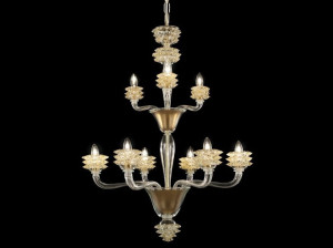 Венецианская хрустальная люстра ручной работы