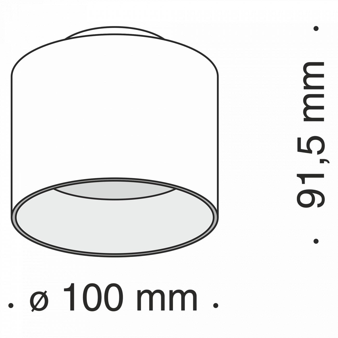 Спот потолочный с подсветкой 10 см черный Planet C009CW-L12B TECHNICAL CEILING & WALL 00-3956999 Черный  - Вид №1