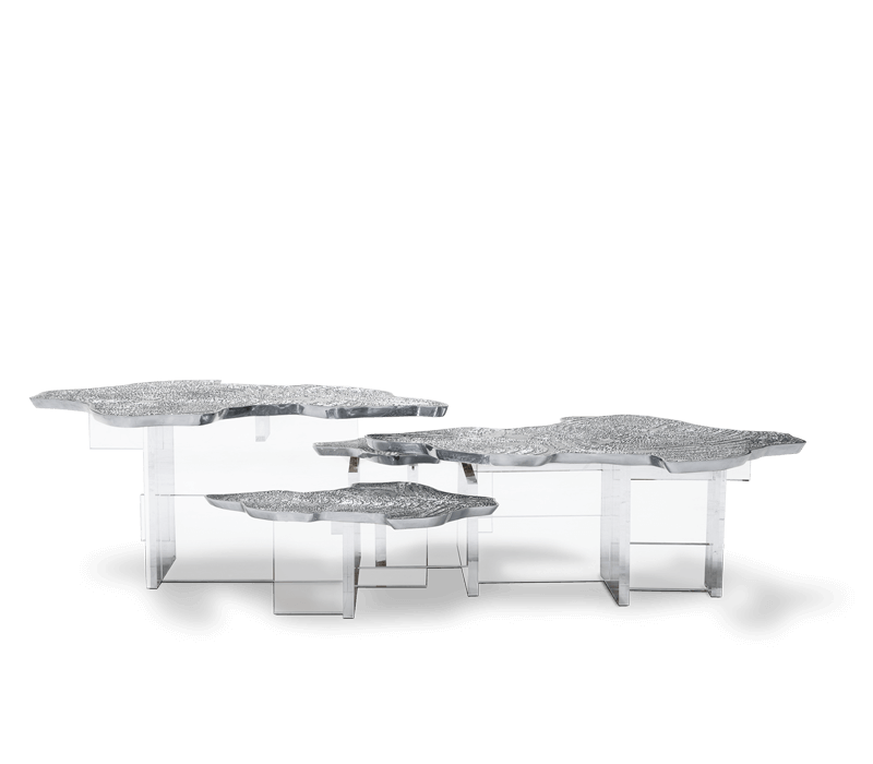0-147 Серебряный центральный стол Monet Boca Do Lobo  - Вид №6