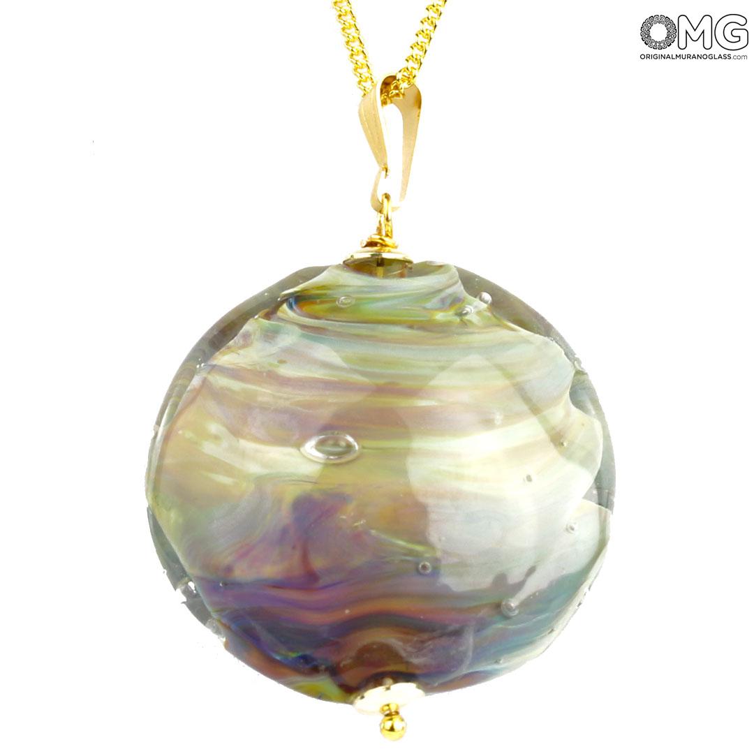 3747 ORIGINALMURANOGLASS Подвеска Халцедон - муранское стекло OMG 57 см  - Вид №1