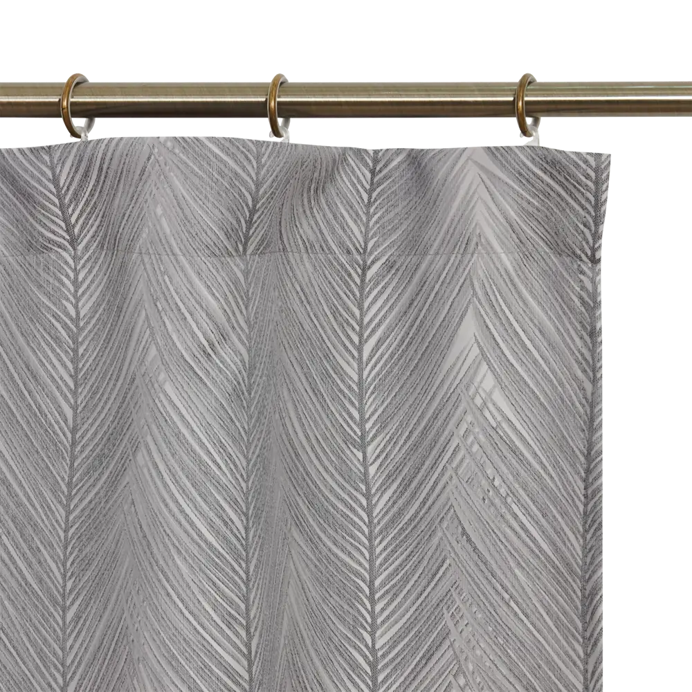 Штора на ленте «Полосы» 200x260 см цвет серый WITERRA STLM-2036005 - Вид №2