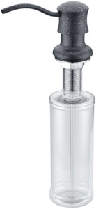 Встраиваемый дозатор ZorG Inox ZR-21 ЧЕРНЫЙМЕТАЛЛ для жидкого мыла, черный металлик