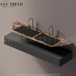 AELLN0AA21618DD Подвесная раковина настенная прямоугольная Agape Ell