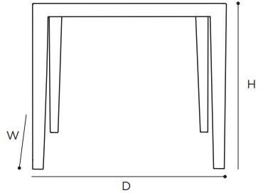 Wildspirit Квадратный деревянный стол Play Plta85xxx - Вид №3