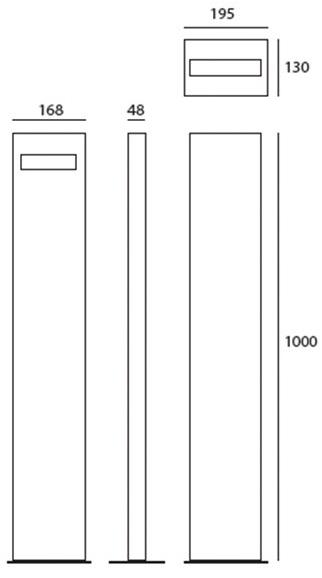 Artemide Светодиодный алюминиевый столбик Nuda sun-id-1474334 - Вид №4