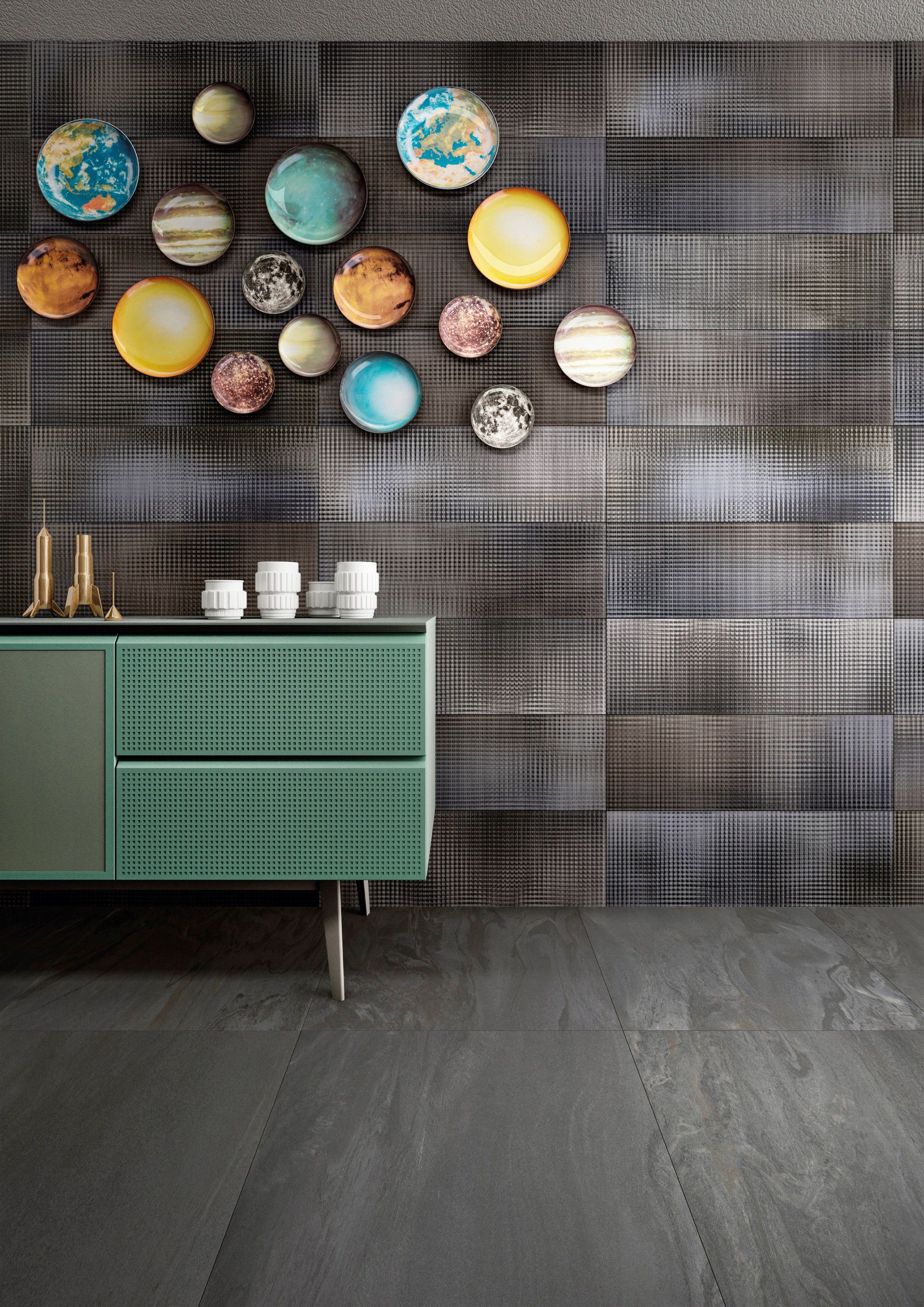 Внутренняя отделка керамогранита с металлическим эффектом IRIS Ceramica Diesel Living ARCH-00124878 - Вид №10