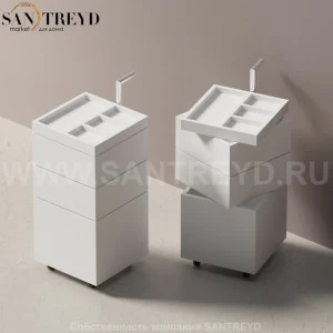 O.J.C. Тумба на роликах белая ACOM0500NZ