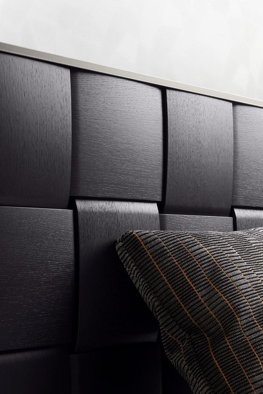 Flou Двуспальная кровать с деревянным реечным изголовьем sun-id-1413285 - Вид №2