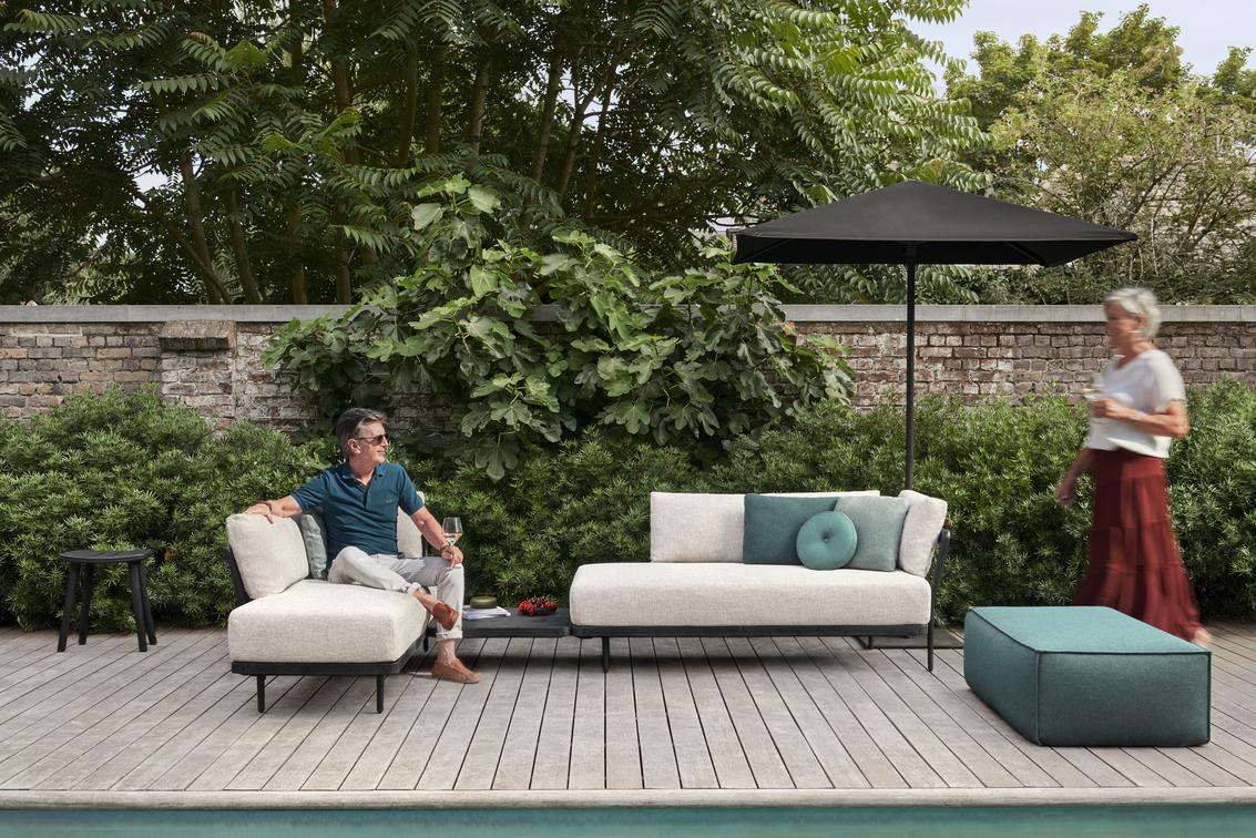 MNST272 Двустороннее сиденье в левом углу лава teak nero Manutti Flex - Вид №18