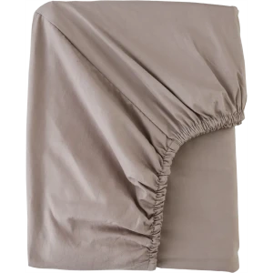 Простыня полутороспальная Mona Liza Premium 200x160 см сатин на резинке капучино 82493887 STLM-2078659