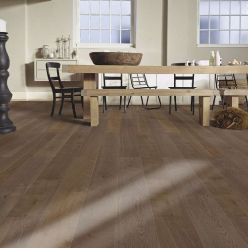 Паркетная доска Meister PD 400 Cottage Античный коричневый 8554 Дуб Рустик с брашью (Текстурированная) 2200х180 мм 2300200006 - Вид №7