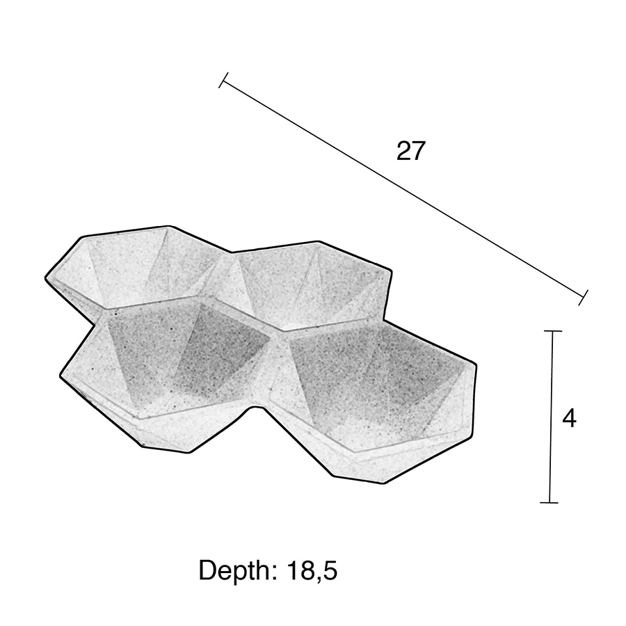Подставка для аксессуаров Hexagon серая Zuiver 8800012 - Вид №6