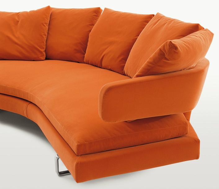 B&B Italia Изогнутый диван из ткани Arne sun-id-1395364 - Вид №3