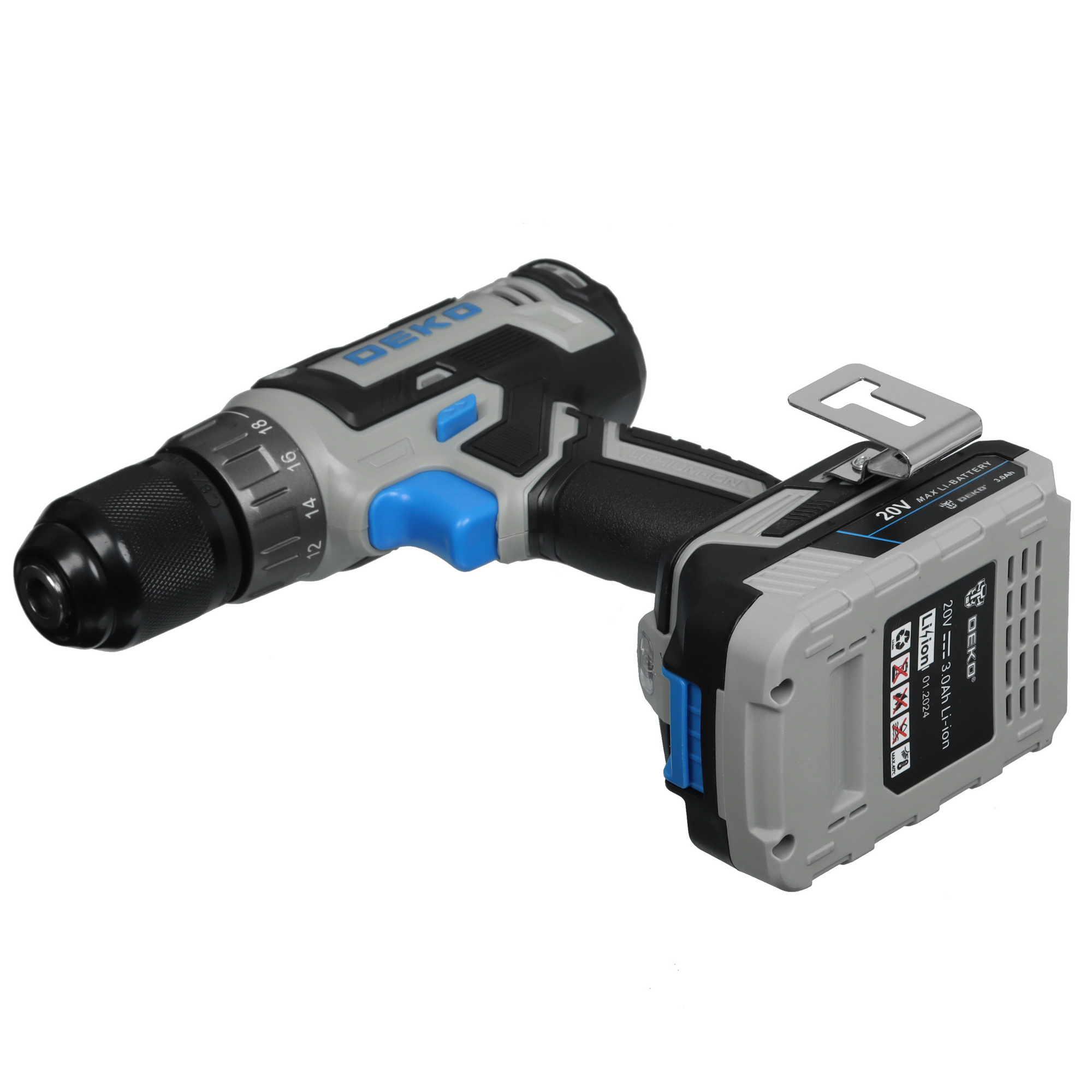 Дрель-шуруповерт DEKO Loner 20V ONE + UNV 20V 5463217 STDN-0028483 - Вид №6