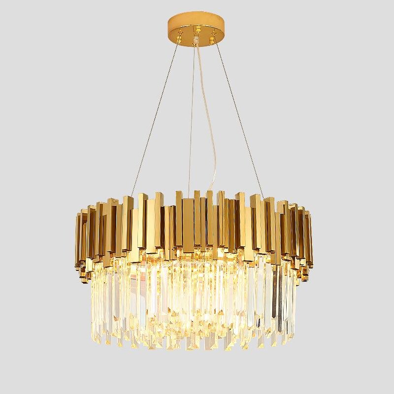 Люстра стеклянная 40х60 см золотая Barclay BRCH9801 DELIGHT COLLECTION ДИЗАЙНЕРСКИЕ 00-3883105 Золото;прозрачный  - Вид №1