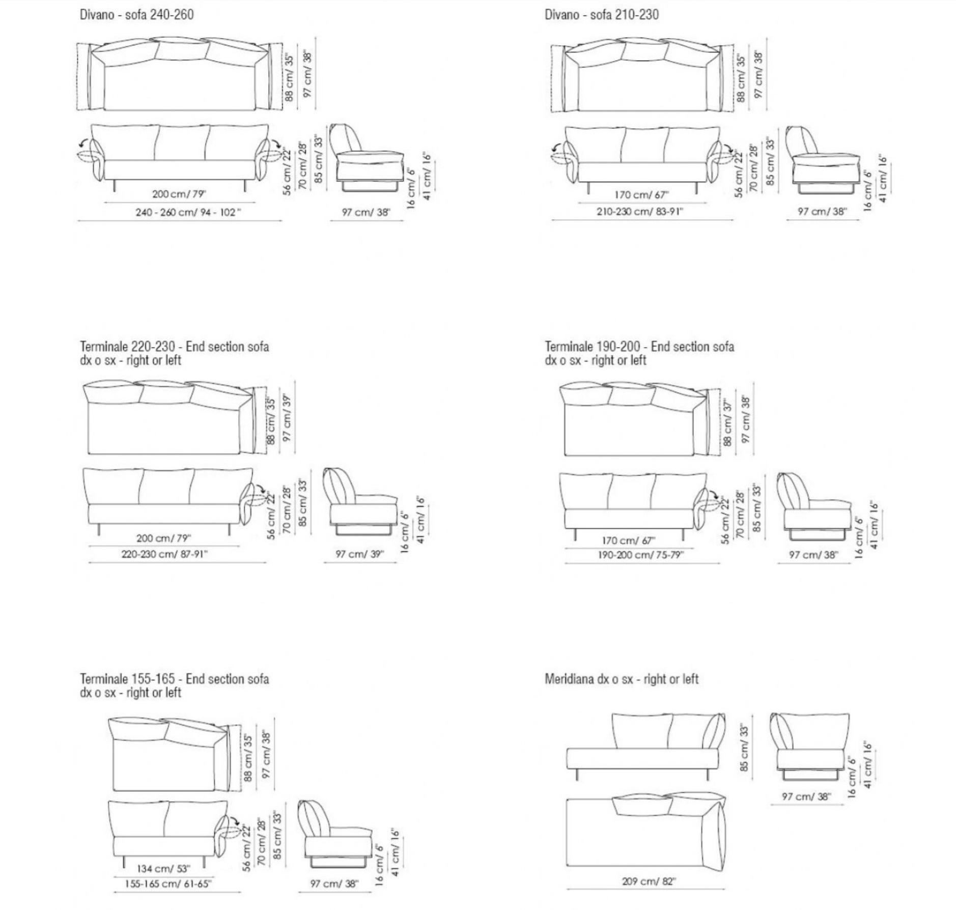 Bonaldo Модульный тканевый диван с шезлонгом Madame c sun-id-1504458 - Вид №4