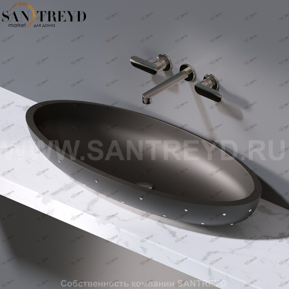 L225.105SW Накладная раковина на столешницу  овальная A. e T. Italia OVAL AeT ITALIA