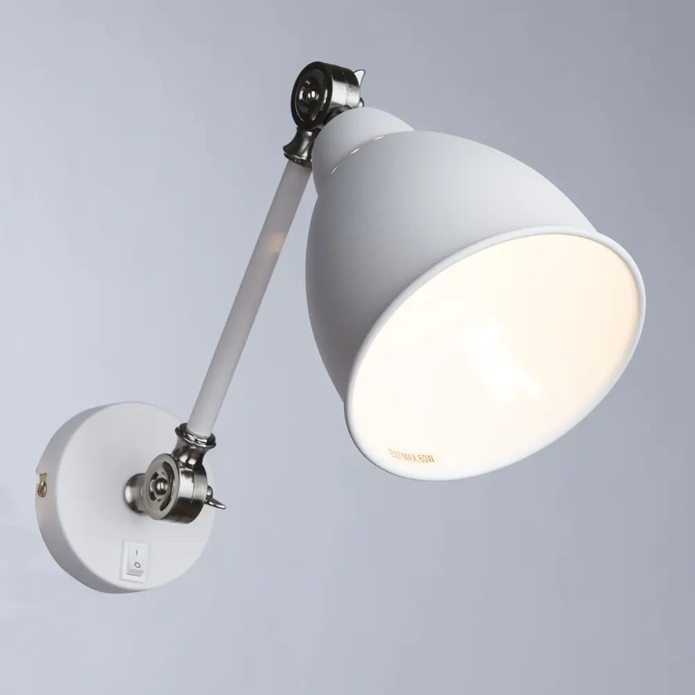 Бра Braccio 1xE27x60 Вт цвет белый матовый 18639021 STLM-2184411 Arte Lamp  - Вид №3