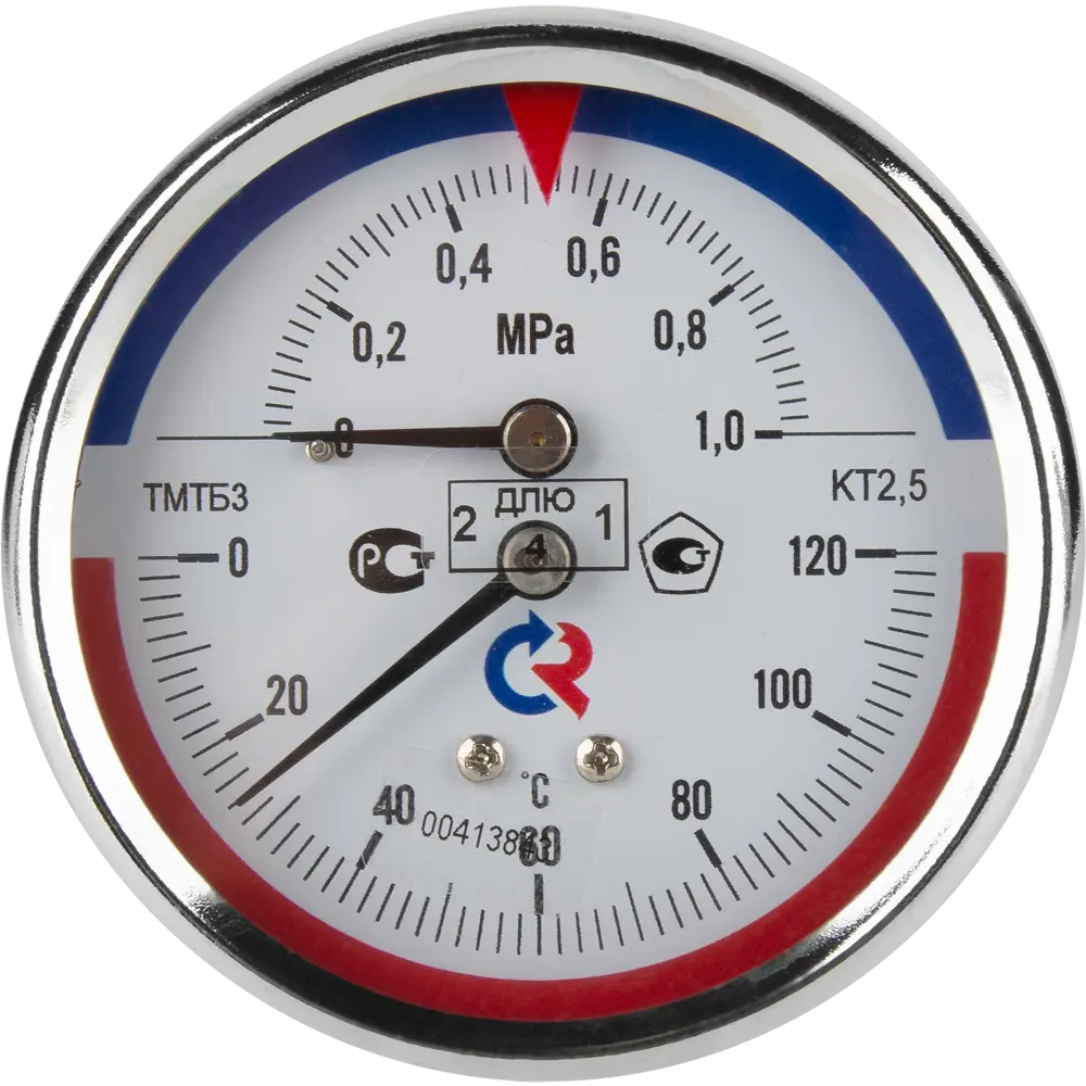 Термоманометр осевой Росма ТМТБ-31Т.1 10 бар 120С Дк80 1/2" шток 46 мм 00000002292 STLM-2165423
