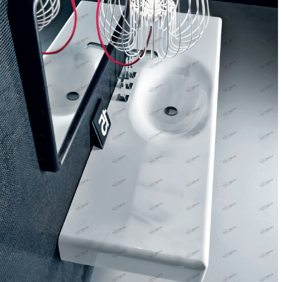 D4I Подвесная раковина настенная овальная Falper Peace Hotel белая