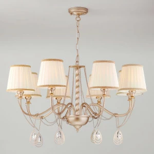 Подвесная люстра Eurosvet Enzo 60068/8 перламутровое золото EUROSVET ENZO 187549 Бежевый