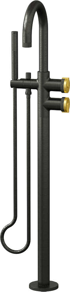 E-11554-R1BB-L1BB-BOX Смеситель напольный отдельностоящий (внешняя часть) GRAFF MOD+