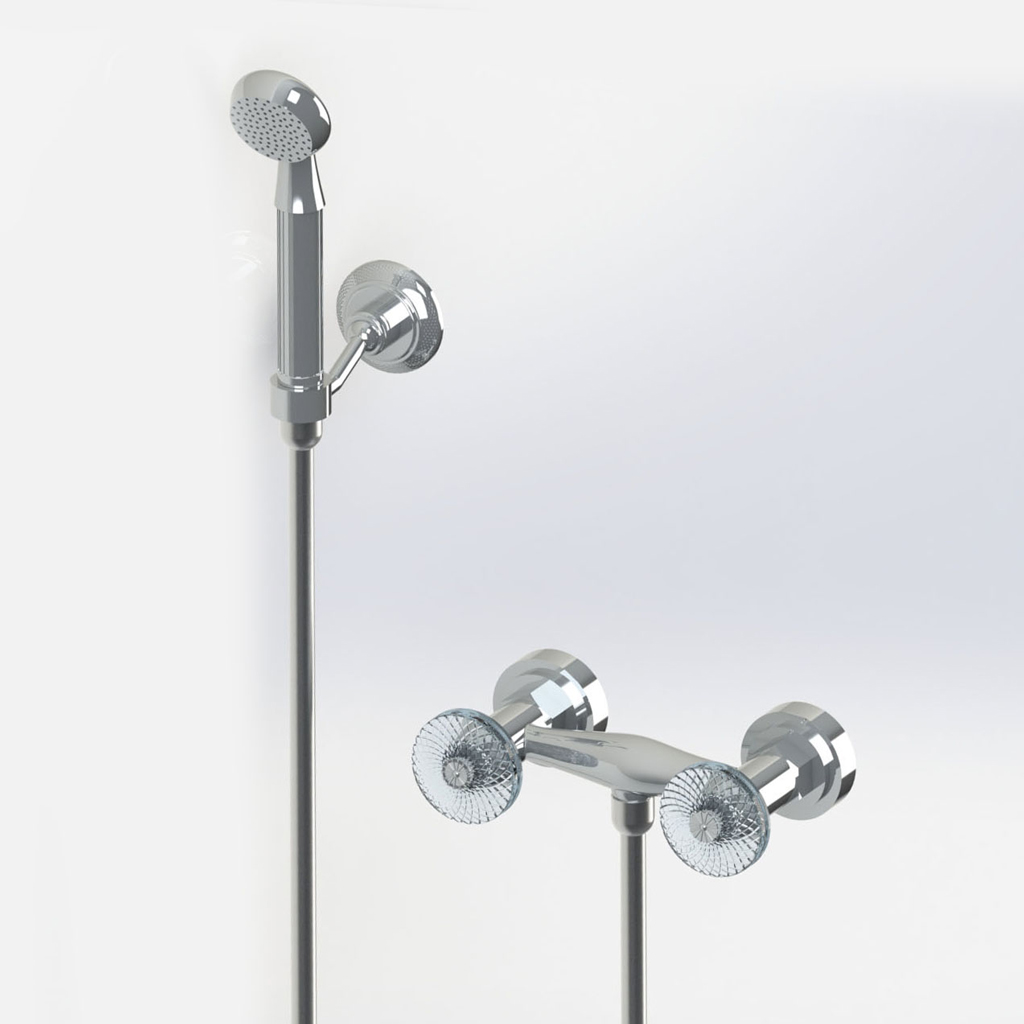 C43-2201 C43-2201 Смеситель для душа настенный КЛАССИЧЕСКАЯ ЭЛЕГАНТНОСТЬ Cristal & Bronze ÉLÉGANCE CLASSIQUE  - Вид №1