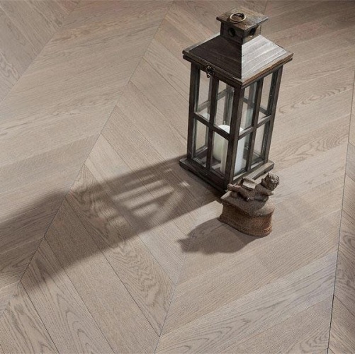 Паркет Ёлка Coswick Шамбор Дуб Натур (Гладкая) 320х82,55 мм 11283215 - Вид №4