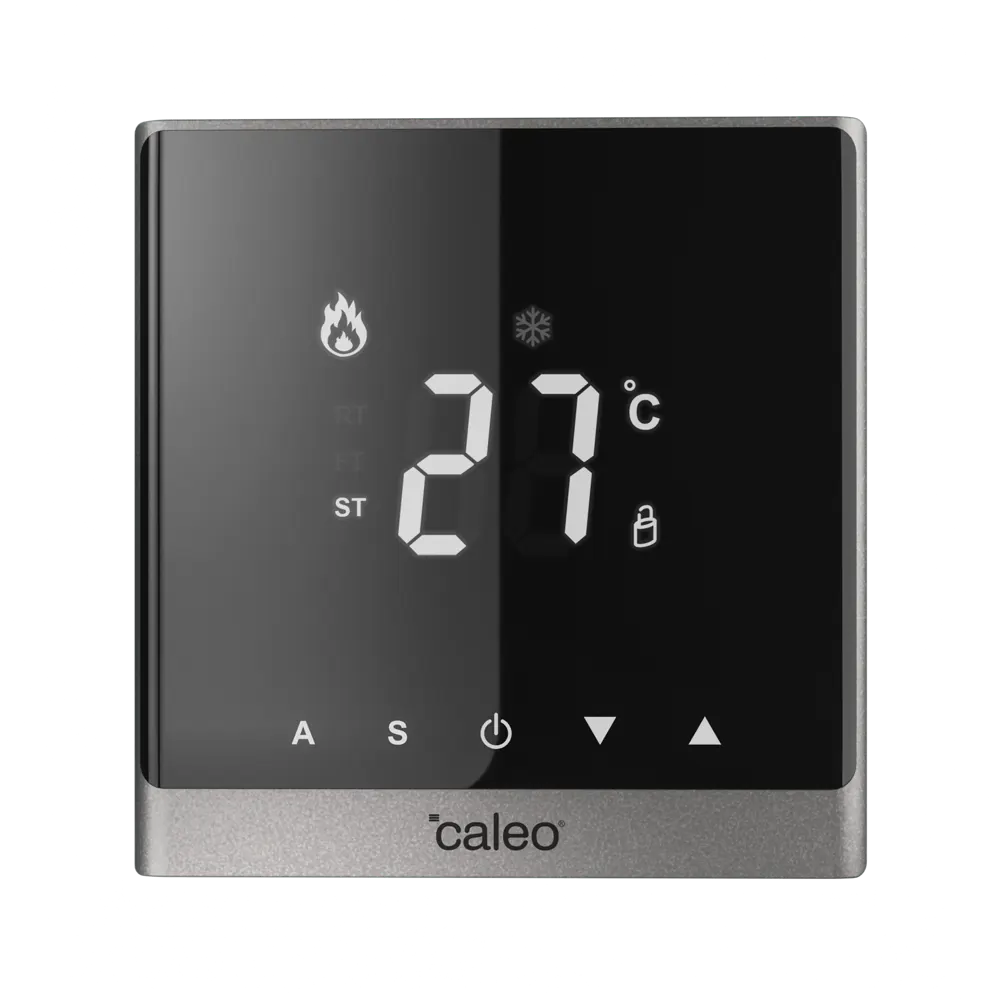 CALEO C732 — цифровой терморегулятор для теплого пола серебристый 86480624 STLM-0069098