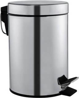PP1312CS Круглая корзина с педалью объемом 12 литров. mediclinics 