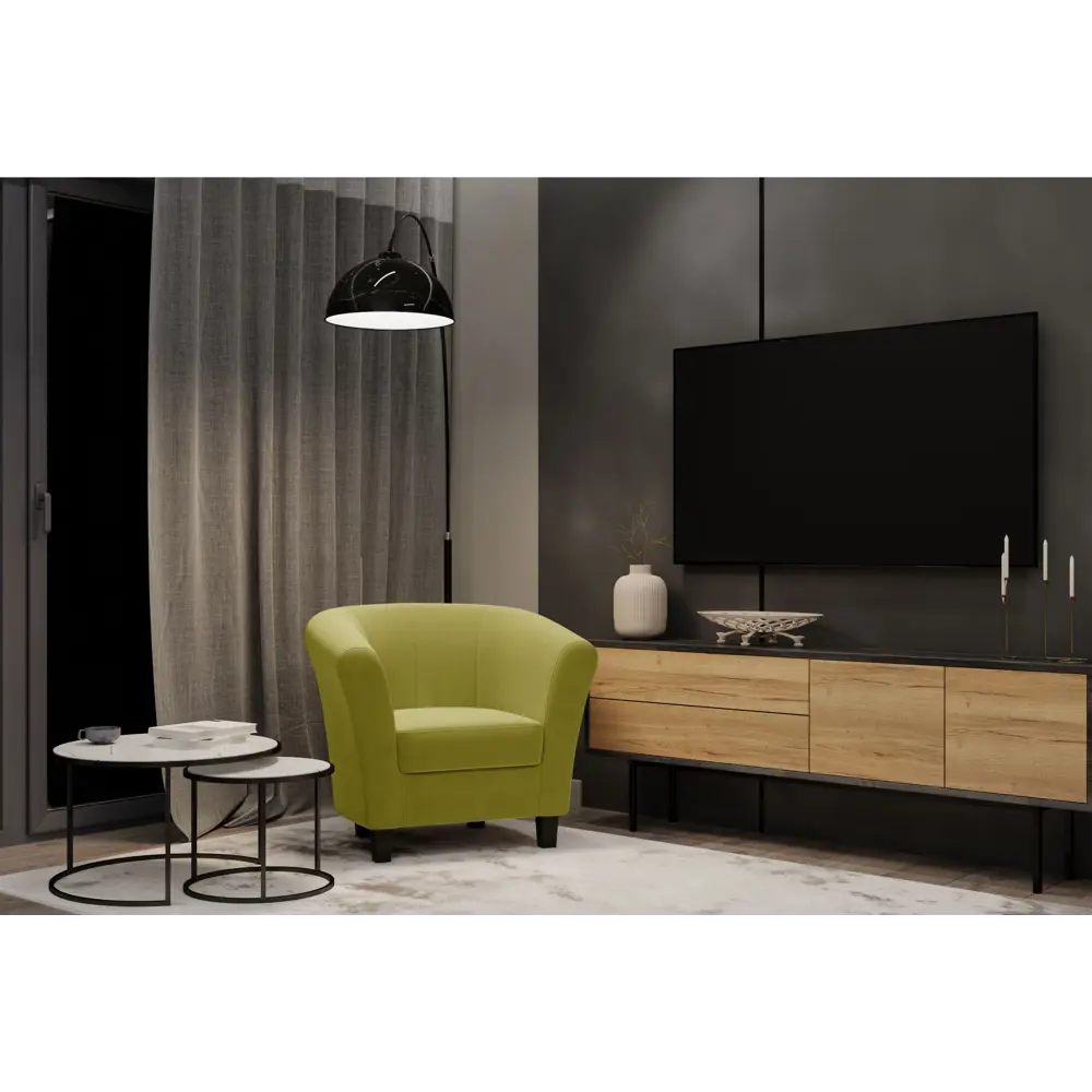 Кресло полиэстер Seasons Марсель CAMARO06 желтое 85x73x77 см 85098309 STLM-2091968  - Вид №3