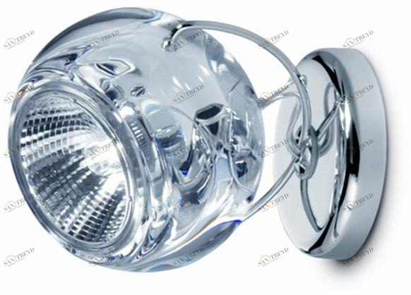 Fabbian Регулируемый хрустальный прожектор Beluga colour D57g13 