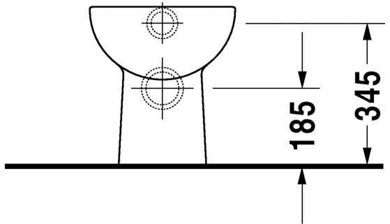 21090900002 Приставной унитаз напольный Белый Duravit D-Code Германия - Вид №3