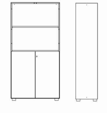 Dieffebi Комбинированный офисный шкаф Primo 6prc000 - Вид №12